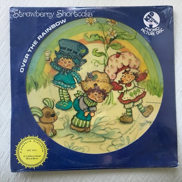 Strawberry Shortcake Over The Rainbow Picture Disc vinyl record album Vintage NW - Picture 2 of 2